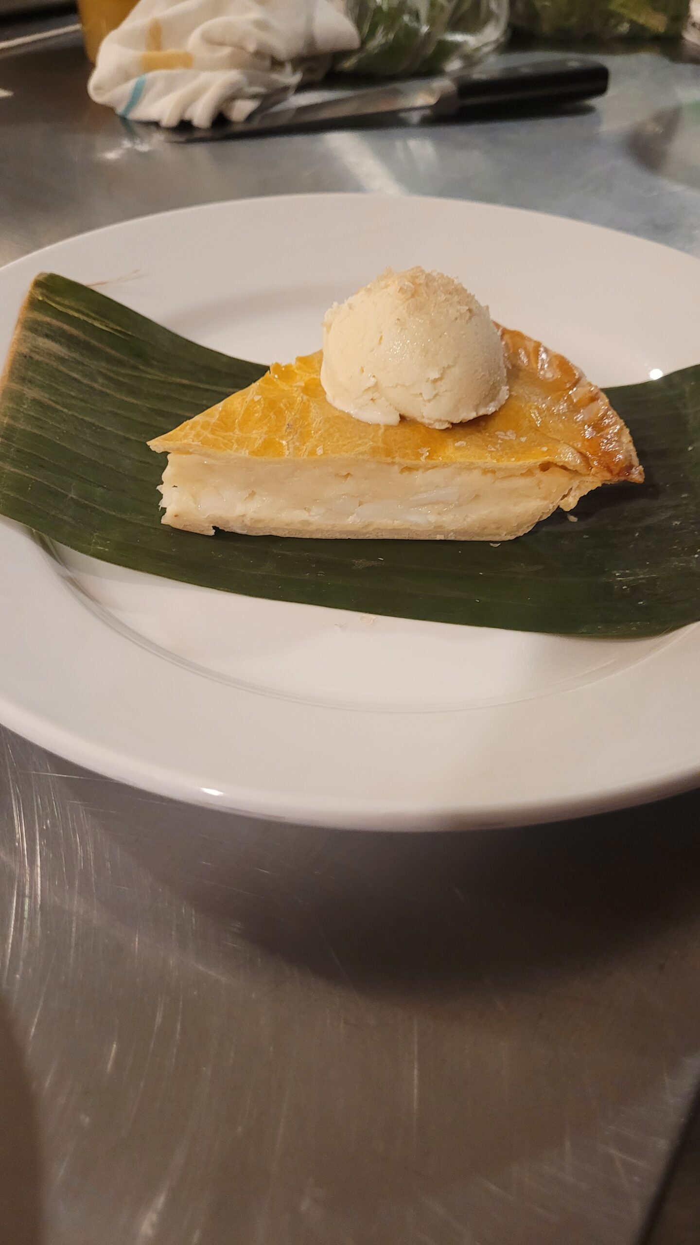 Verna's Laguna Special Buko Pie with dirty queso ice cream